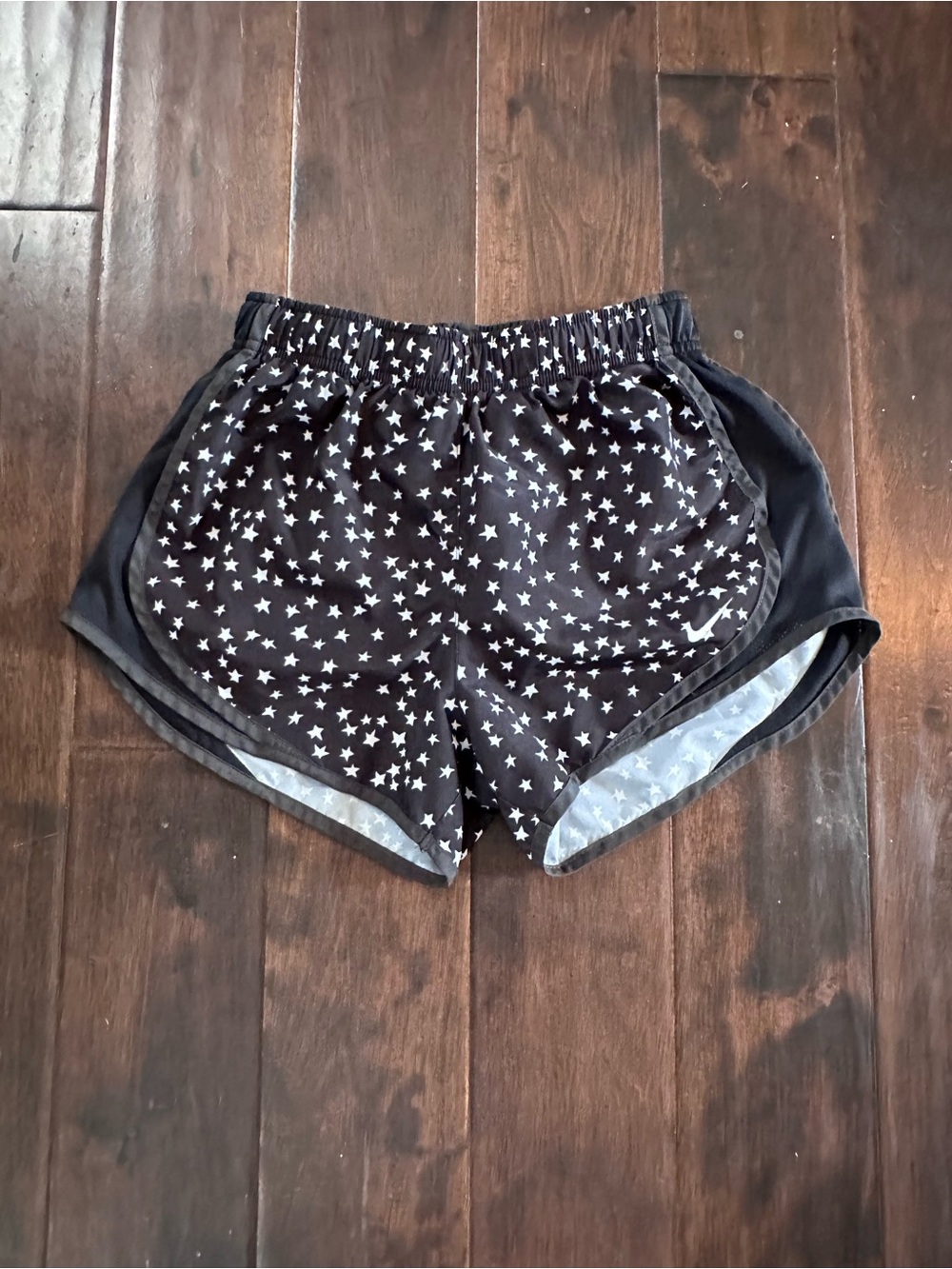 Nike Black Star-Print Athletic Shorts